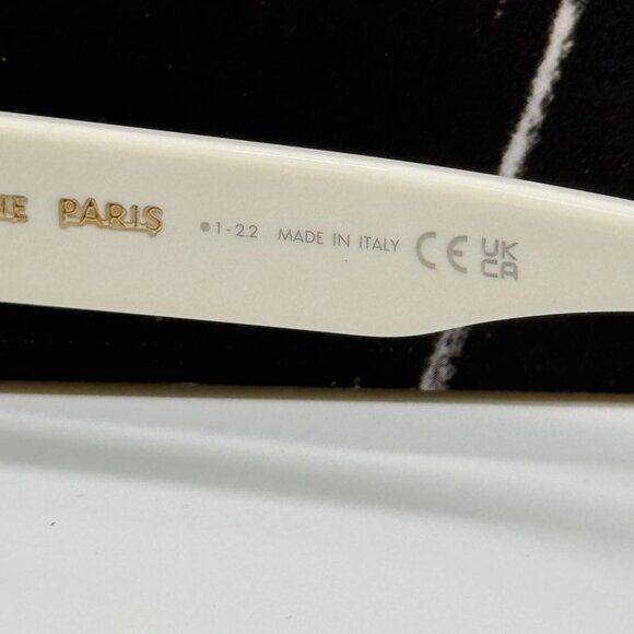 NEW CL40252I 25A CELINE SUNGLASSES WHITE GREY WOMEN EYEWEAR CELINE - Picture 12 of 13